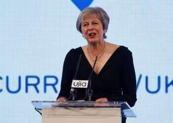 British PM May: Nothing excuses anti-Semitism, even 'irony'