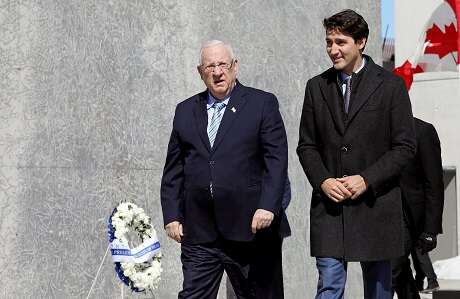 In Canada, Rivlin thanks Trudeau for battling anti-Semitism, BDS