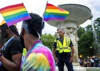 Neo-Nazis deface Israeli flag during Detroit pride parade