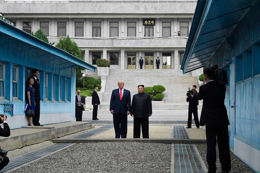 Trump Becomes First Sitting Us Leader To Enter North Korea 