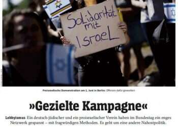 German weekly: Jewish lobbyists have 'dubious political influence'