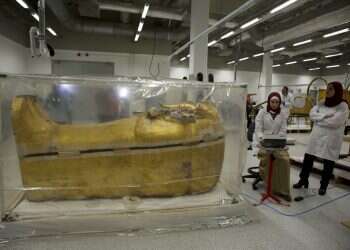 Egypt begins restoration of King Tut's golden coffin