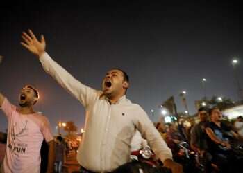 Rare protests in Egypt call for president to step down