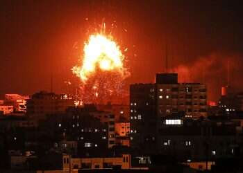 Israel strikes Hamas targets in Gaza in response to drone attack