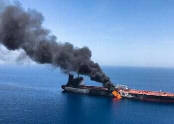 Iran says oil tanker struck by rockets off Saudi Arabia