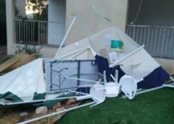 High winds wreak havoc on Sukkot throughout Israel