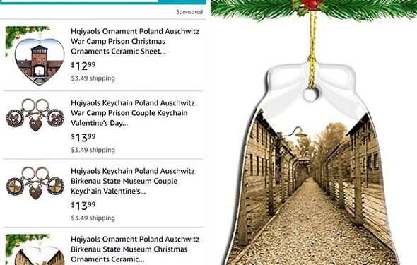 Amazon pulls Auschwitz-themed 'Christmas ornaments' after protest