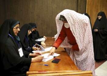 Voter turnout in Iran dips below 50% in a first since 1979