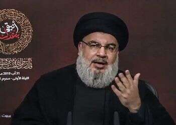 Nasrallah mocks Defense Minister Gantz for his role during Lebanon pullout