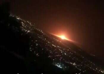 Large explosion rocks Tehran's sky, source unknown 