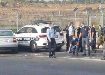 Police officer, soldier lightly wounded in car ramming in Samaria