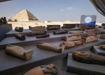 Egypt unveils ancient coffins, statues from Saqqara necropolis