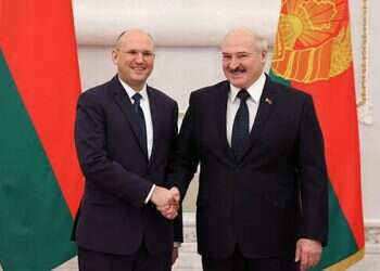 Israeli envoy to Belarus flamed for shaking hands with 'tyrant'