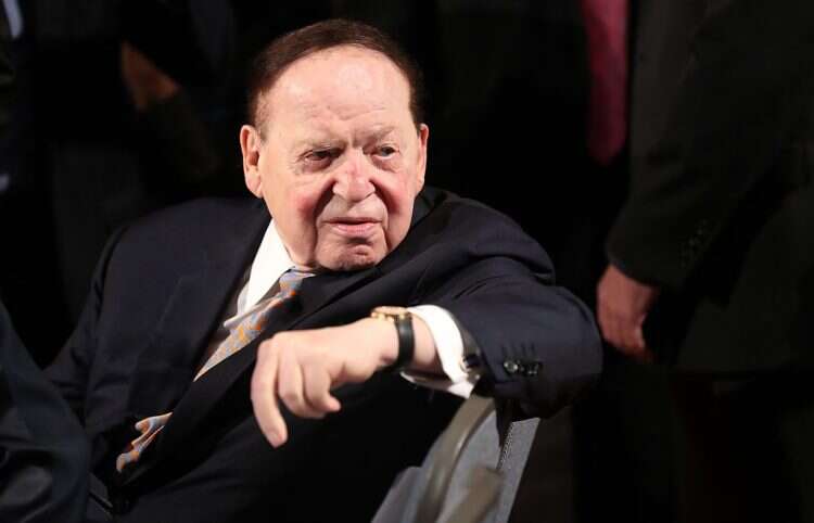 US casino magnate Sheldon Adelson