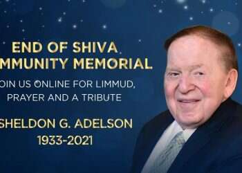 Jews worldwide attend online memorial for Sheldon Adelson