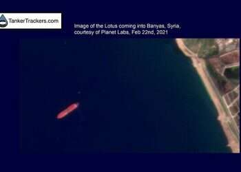 Imagery appears to further implicate Iran in oil spill