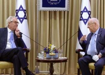 Rivlin sits down with new UN point man on Middle East peace