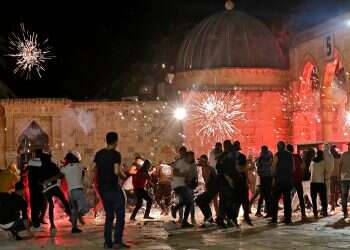 Fire erupts at Al-Aqsa compound in apparent fireworks accident