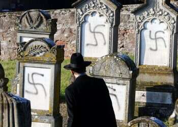 Torah ark desecrated with swastika at Frankfurt Airport