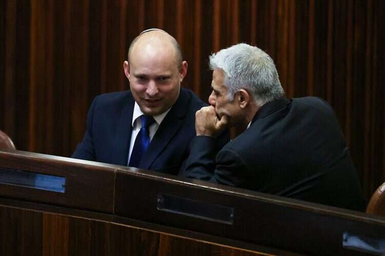 Yamina leader Naftali Bennett at the Knesset, June 2, 2021