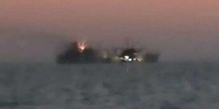On board fire sinks largest ship in Iranian navy in Gulf of Oman