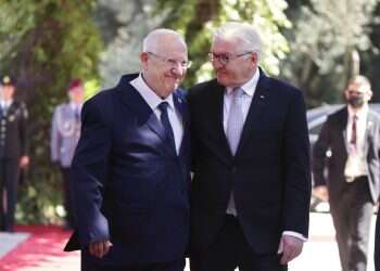 Rivlin meets with German president in Jerusalem