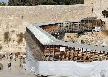 Western Wall authority begins work on bridge at risk of collapse