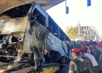 At least 14 Iranian officers killed in Damascus bus blast