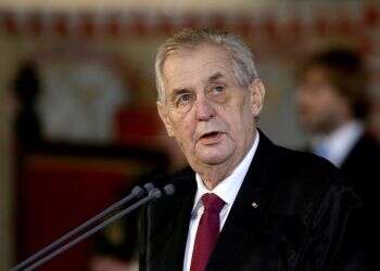 Czech president undergoing treatment for unknown condition