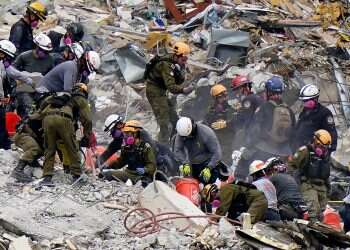 US rescue forces that worked with IDF in Surfside condo collapse visit Israel