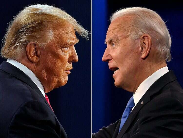 Former United States President Donald Trump and current President Joe Biden