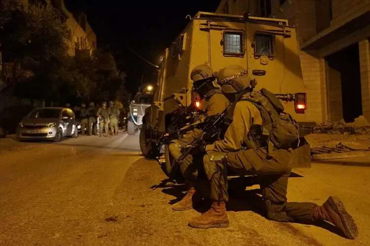 Israeli troops during their activity in Judea and Samaria