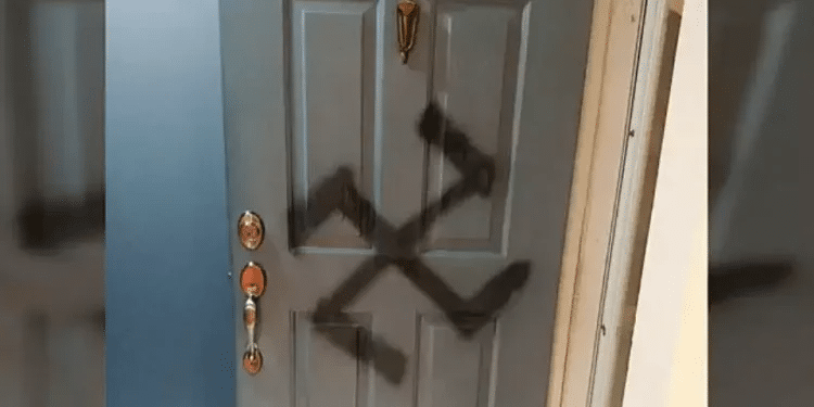 French police search for attacker after Lyon woman stabbed; swastika drawn