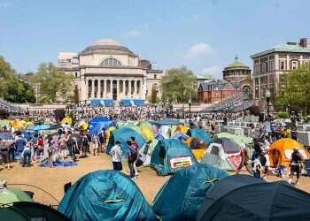 Clear encampment or face suspension, Columbia tells Israel-Hamas war protesters