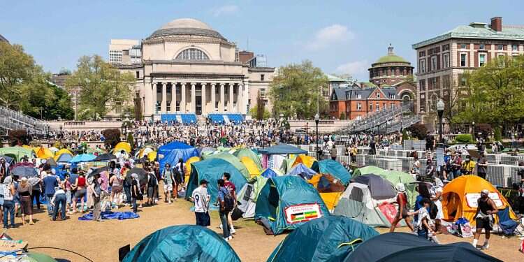 Clear encampment or face suspension, Columbia tells Israel-Hamas war protesters