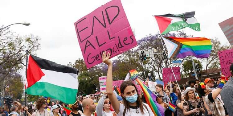 Pro-Palestinian demonstrators block LGBTQ+ pride parade in Philadelphia