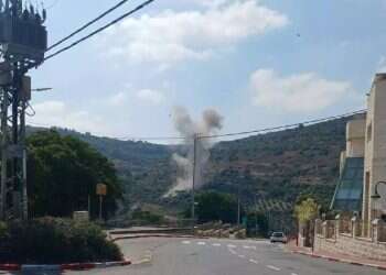 Massive Hezbollah salvo on northern Israel causes fires; 1 person injured