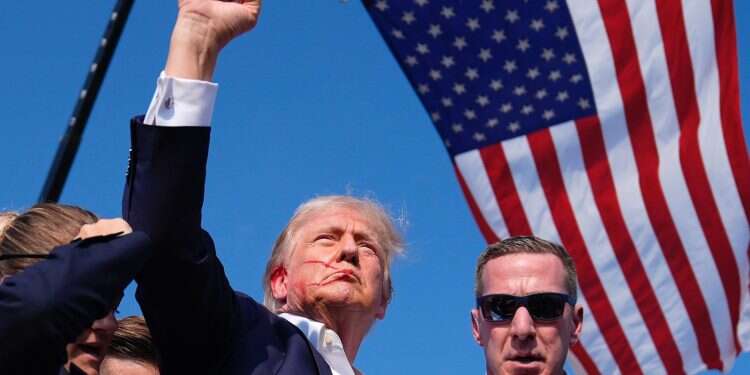 Shots fired at Trump rally; former president whisked away bleeding