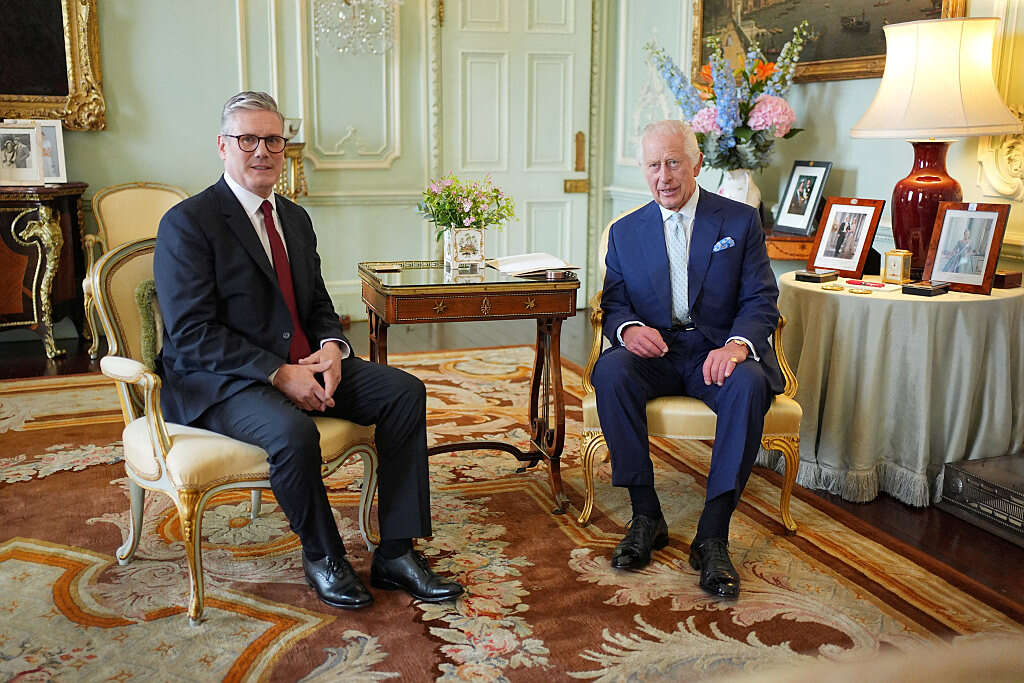 The new British Prime Minister with King Charles (Yui Mok/POOL via Reuters)