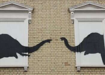 Banksy created a series of animal-themed murals across London