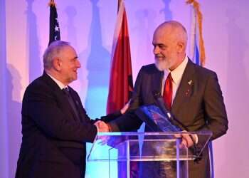 Albanian PM honored for leadership against antisemitism at UN event