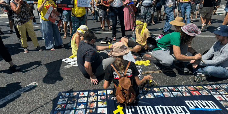 Israelis take to streets to demand hostage deal