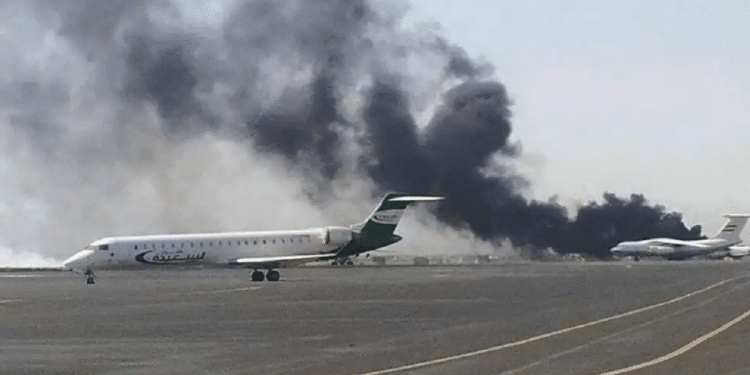 IDF strikes Sanaa airport during Houthi leader's press conference