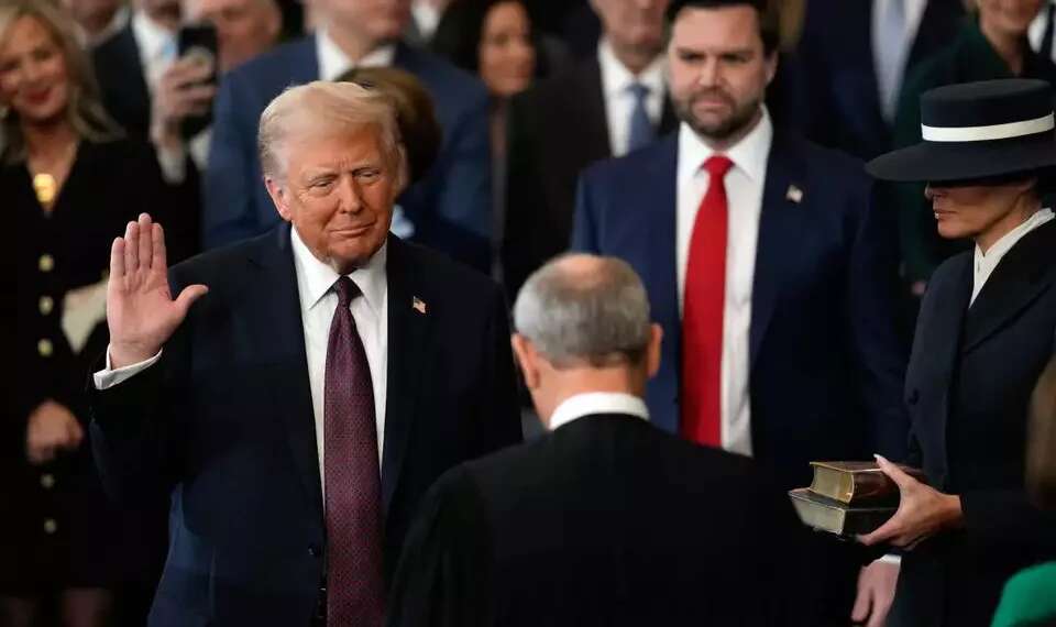 Trump's inauguration, minute by minute