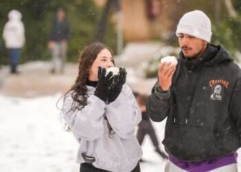 Rare snowfall reaches Mount Carmel as Israel prepares for the big freeze