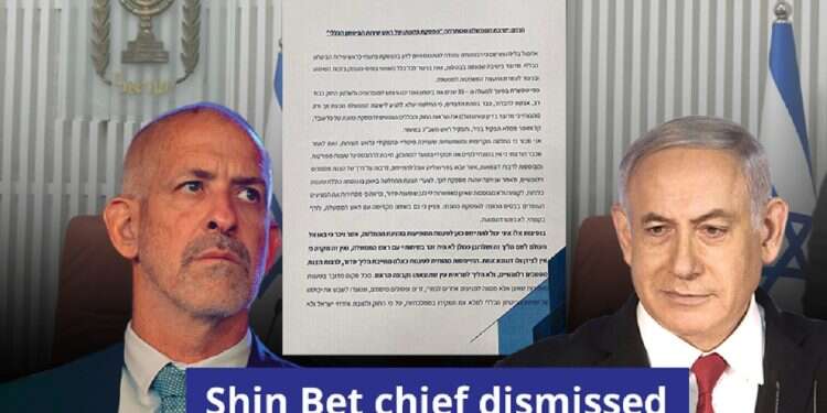 Israeli government dismisses Shin Bet chief