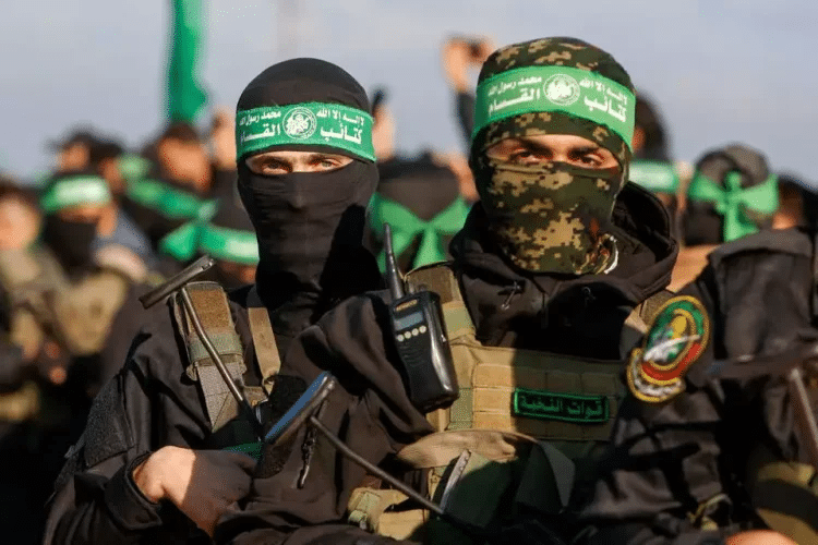Hamas terrorists in Gaza
